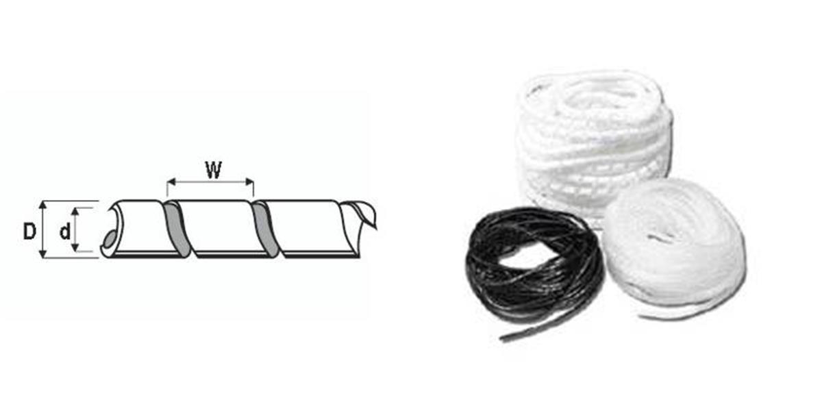 SP4 Elematic                                  Wiring Polyethylene Spirals iØ3,7mm Natural Self-ext. Ø4-20mm in 25M/coils
